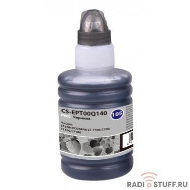 Cactus CS-EPT00Q140 Чернила для Epson L7160/L7180, черный фото, 140 мл.