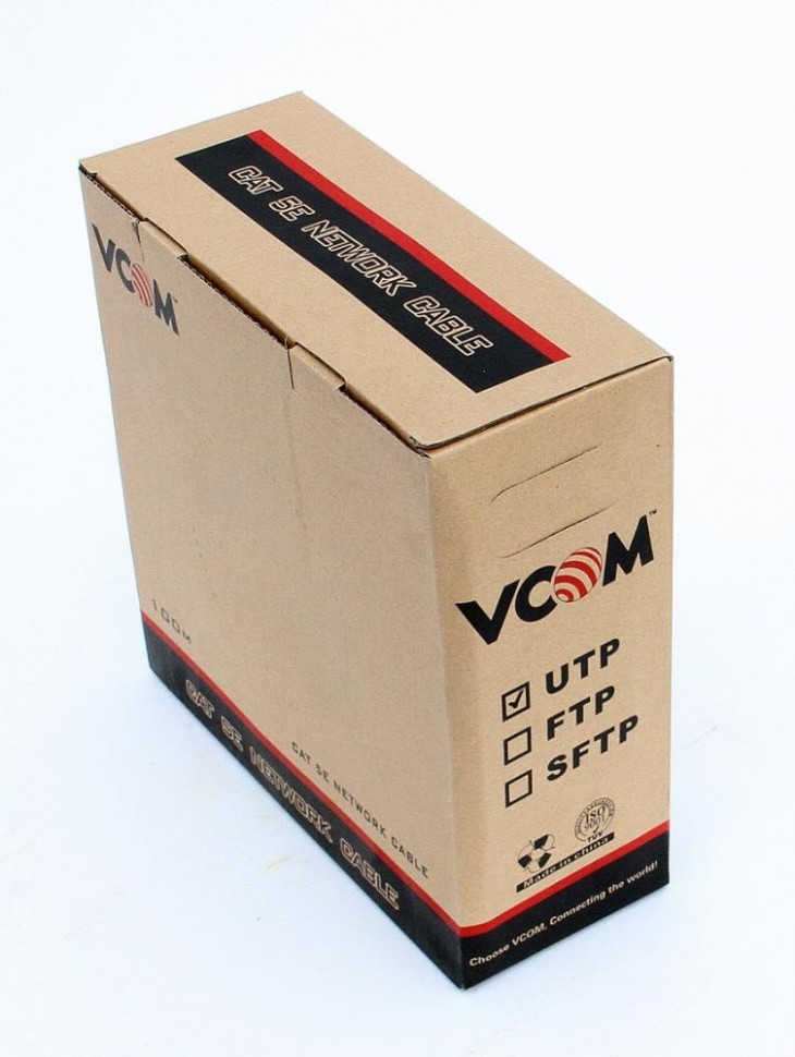 Кабель CAT5E UTP 100M VNC1000 VCOM